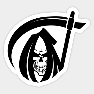 Smiling Skull of Death Sticker